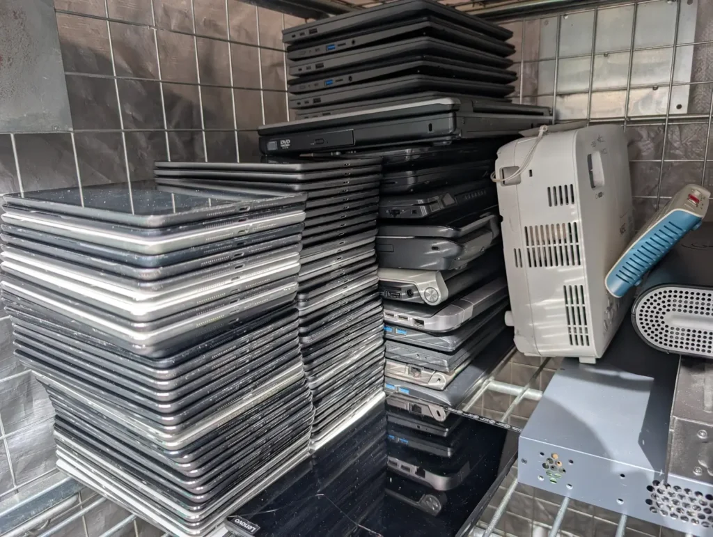 a collection of it waste